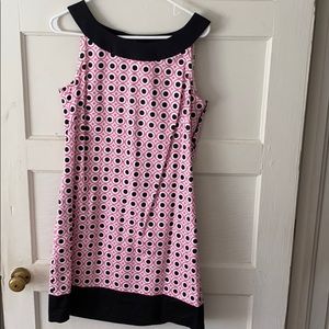 NY and Company Pink and Black Shift Dress